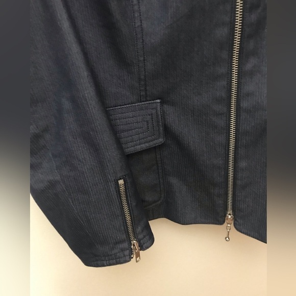 J'ENVIE New York Front Zipper Two Pockets Jacket Blazer Cotton Blend. Size 8 - Picture 9 of 14